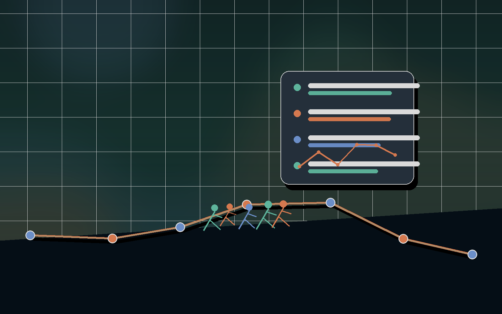 Marathon plan dashboard with upgrade-limit and training trend cards.
