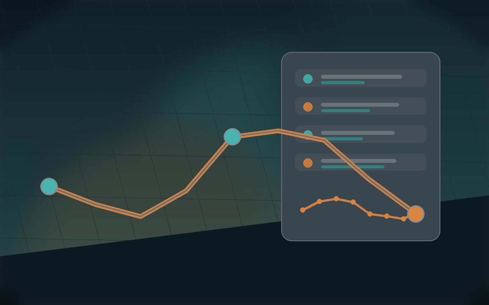 Indoor cycling dashboard with workout cards and adaptation trend line.