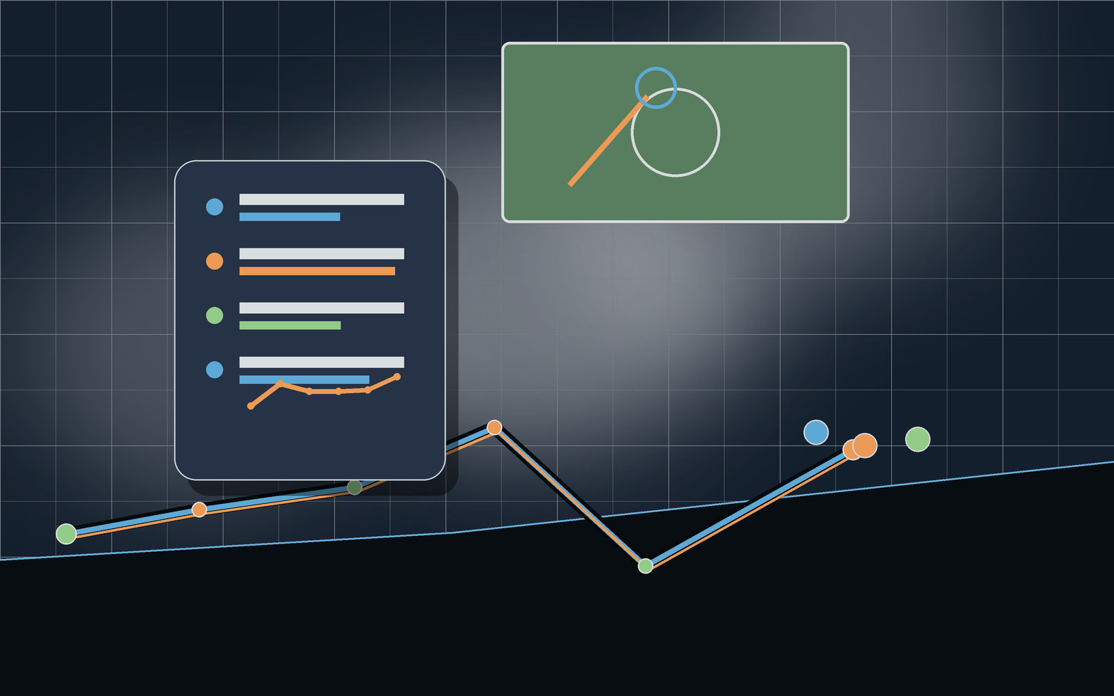 Lacrosse training dashboard with field and workout trend cards.