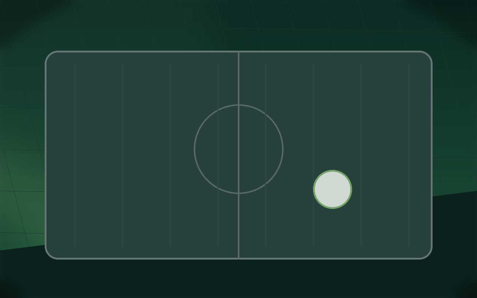 Soccer preseason conditioning scene with pitch lines and a ball.