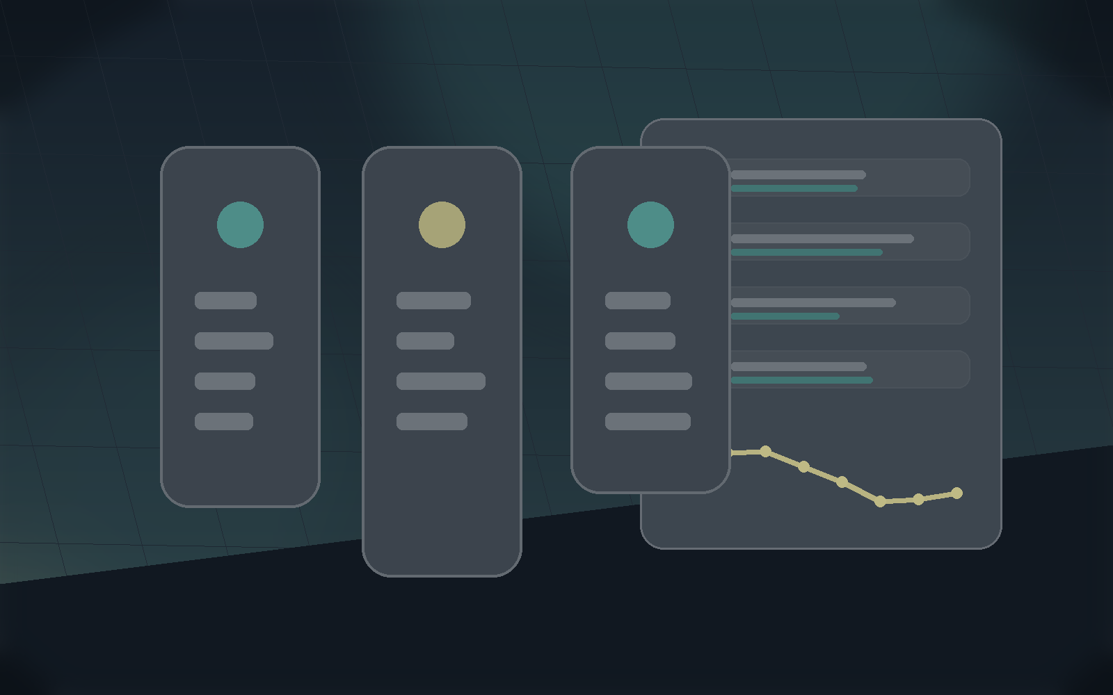 Recovery insight dashboard with readiness and training-load trend cards.