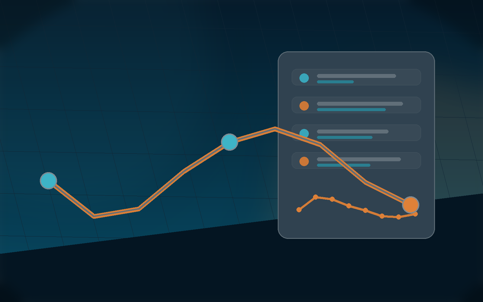 Sprint triathlon dashboard with route and starter-plan trend cards.